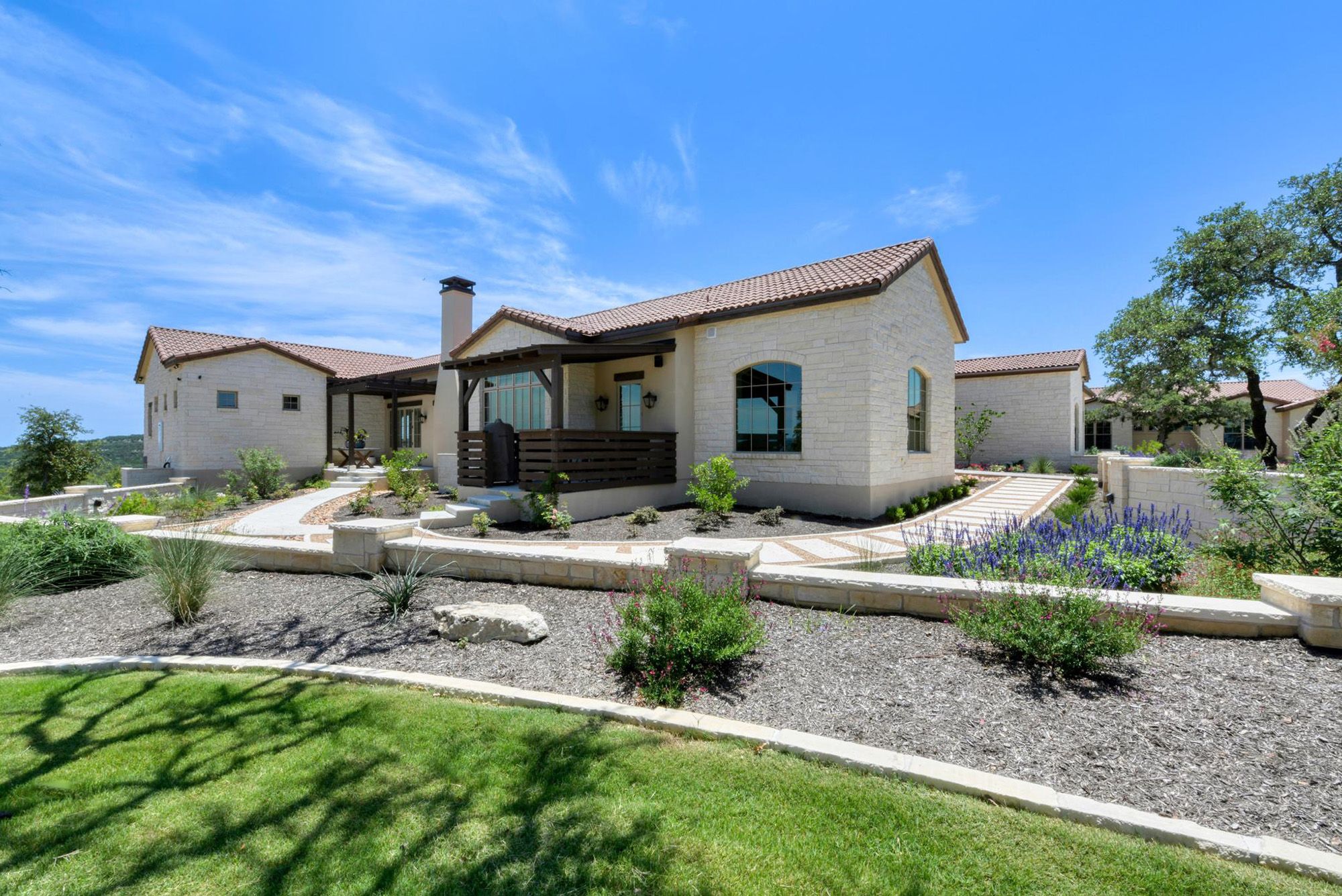 This gorgeous home has 7 bedrooms, 7 ensuite bathrooms, 2- ½ baths and a 4-car garage, Waring, Welfare, Texas