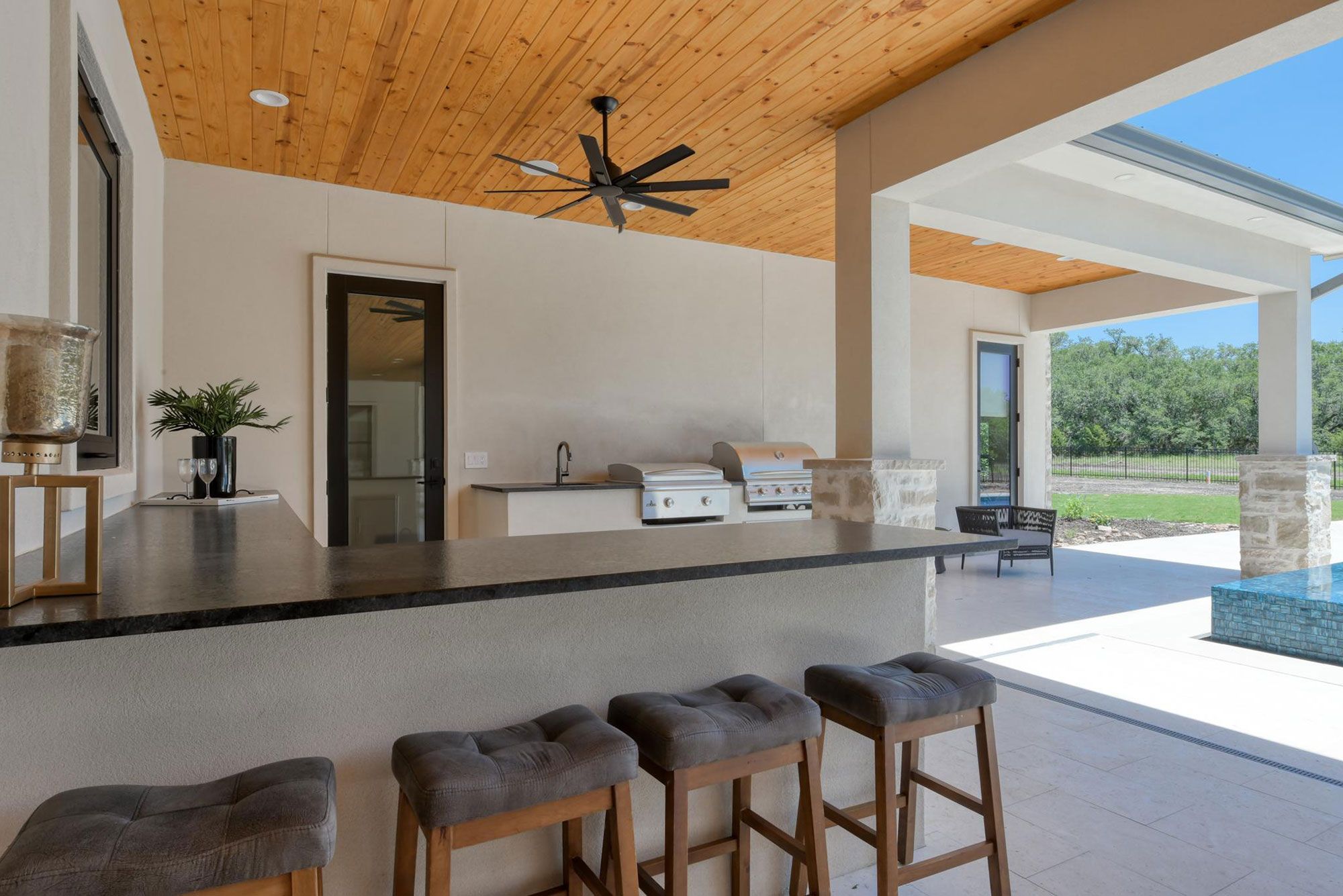 4 bedroom, 4 full bathrooms, 2 – ½ baths, 3 Car garage 1 study, Boerne Texas