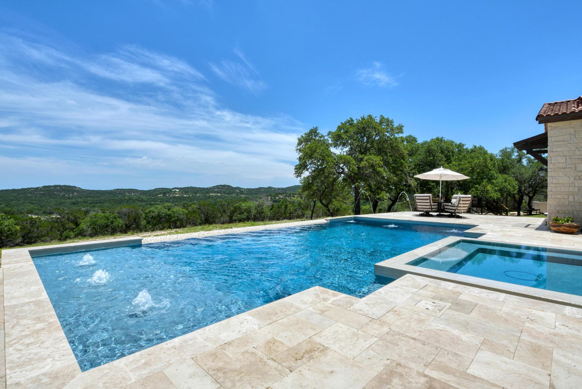 This gorgeous home has 7 bedrooms, 7 ensuite bathrooms, 2- ½ baths and a 4-car garage, Waring, Welfare, Texas