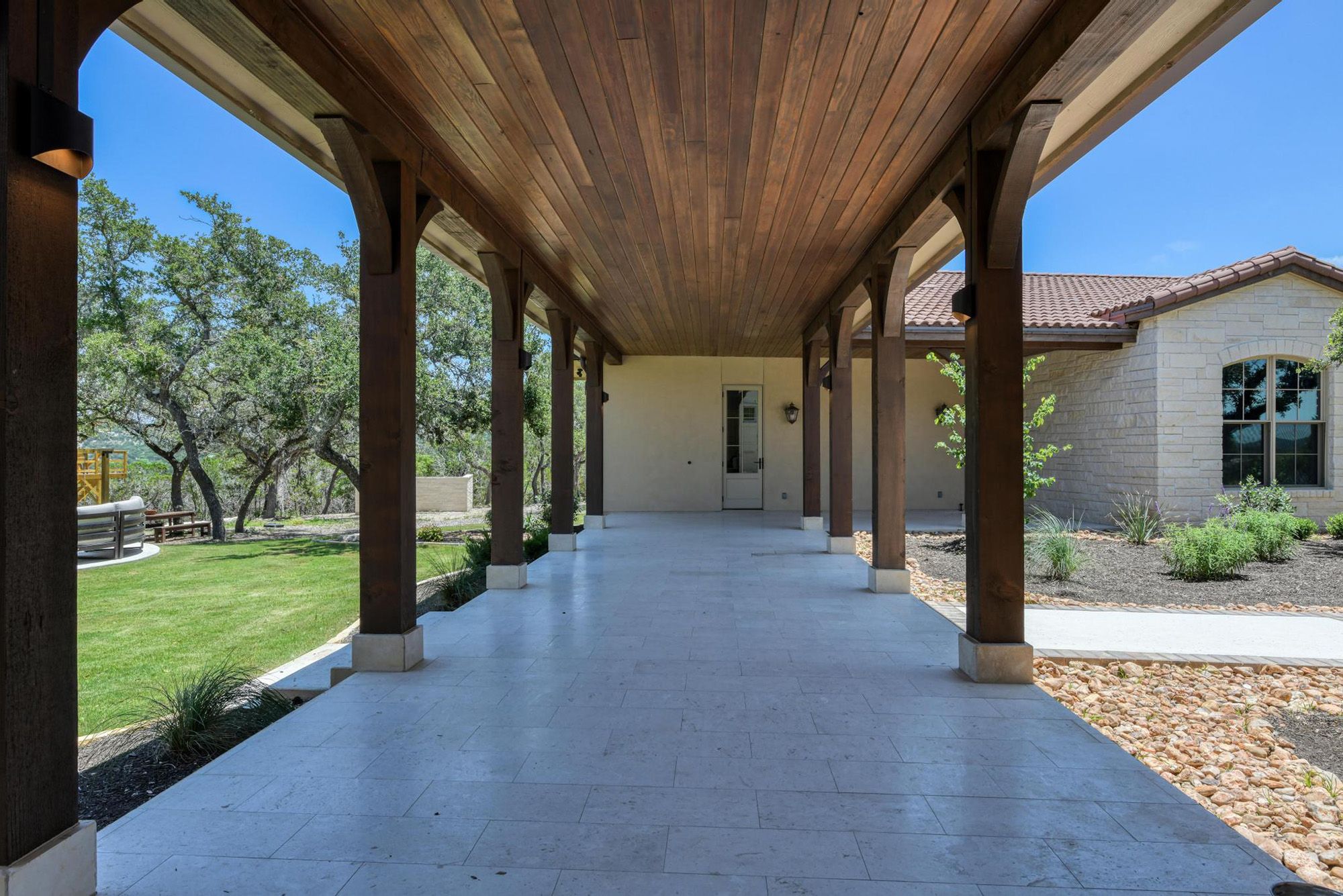This gorgeous home has 7 bedrooms, 7 ensuite bathrooms, 2- ½ baths and a 4-car garage, Waring, Welfare, Texas