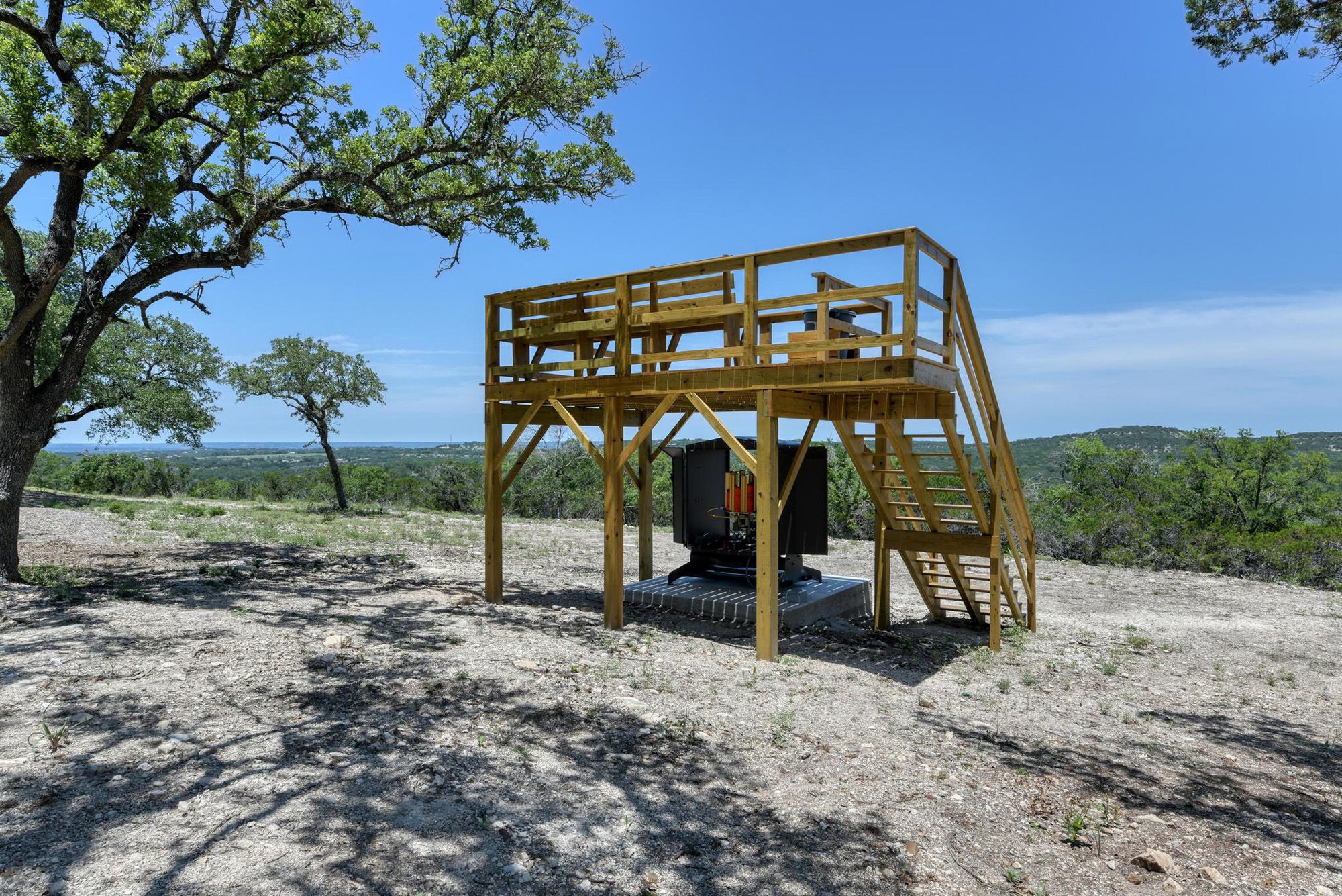 This gorgeous home has 7 bedrooms, 7 ensuite bathrooms, 2- ½ baths and a 4-car garage, Waring, Welfare, Texas