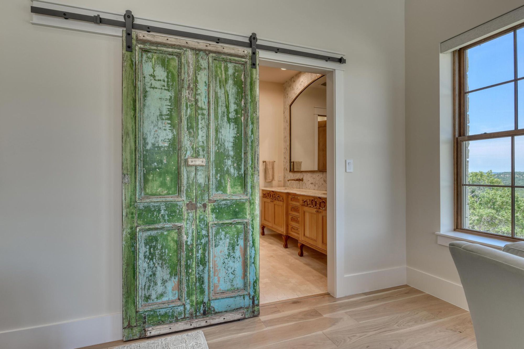 This gorgeous home has 7 bedrooms, 7 ensuite bathrooms, 2- ½ baths and a 4-car garage, Waring, Welfare, Texas